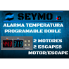 Dual programmable temperature alarm (two leaks) or (exhaust and engine) or (two engines)